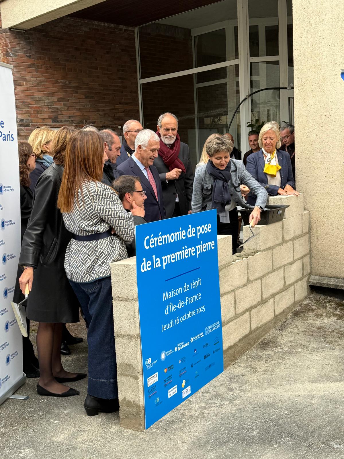 Maison du Répit de Boulogne-Billancourt : une première pierre pour un projet essentiel aux aidants et aux plus fragiles